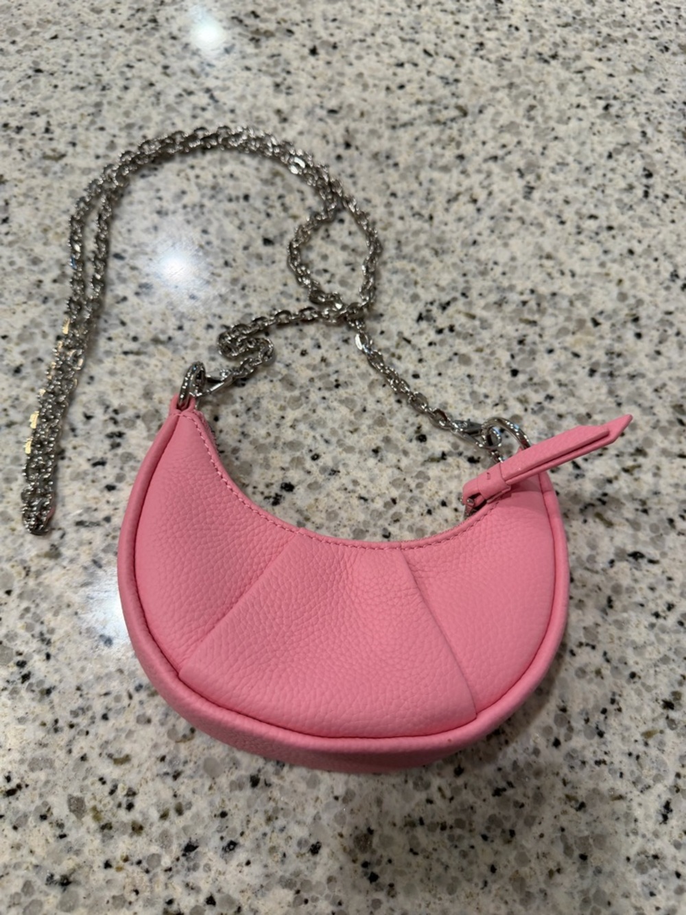 Fiedle & Sissi Pink Crescent Mini Bag with Chain - Picture 2 of 6